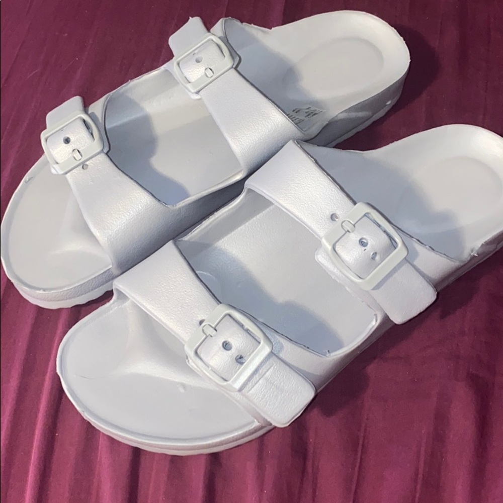 Grey sandals